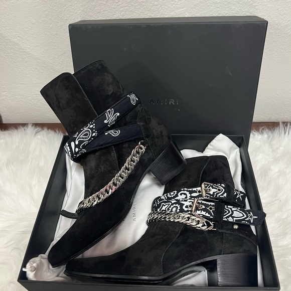 🌸 🔥💫AMIRI Bandana Buckle Boots - Picture 8 of 16